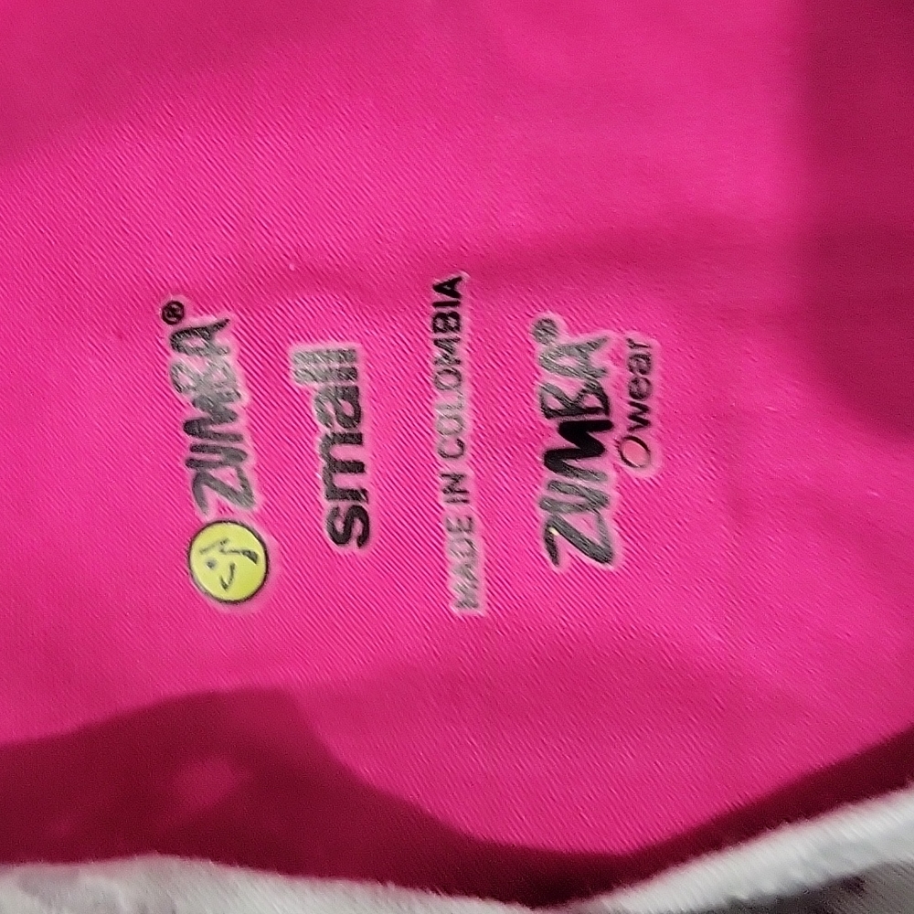 Zumba 3 pcs purple  gray and pink workout tanks  size xsmall and smalls #2 - Picture 6 of 7